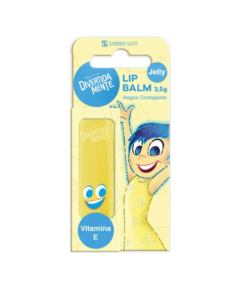 lip balm sabrina sato alegria divertidamente 3g amarelo