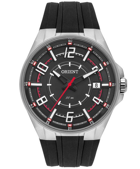 relógio masculino orient mbsp1036pvpx analógico calendário preto