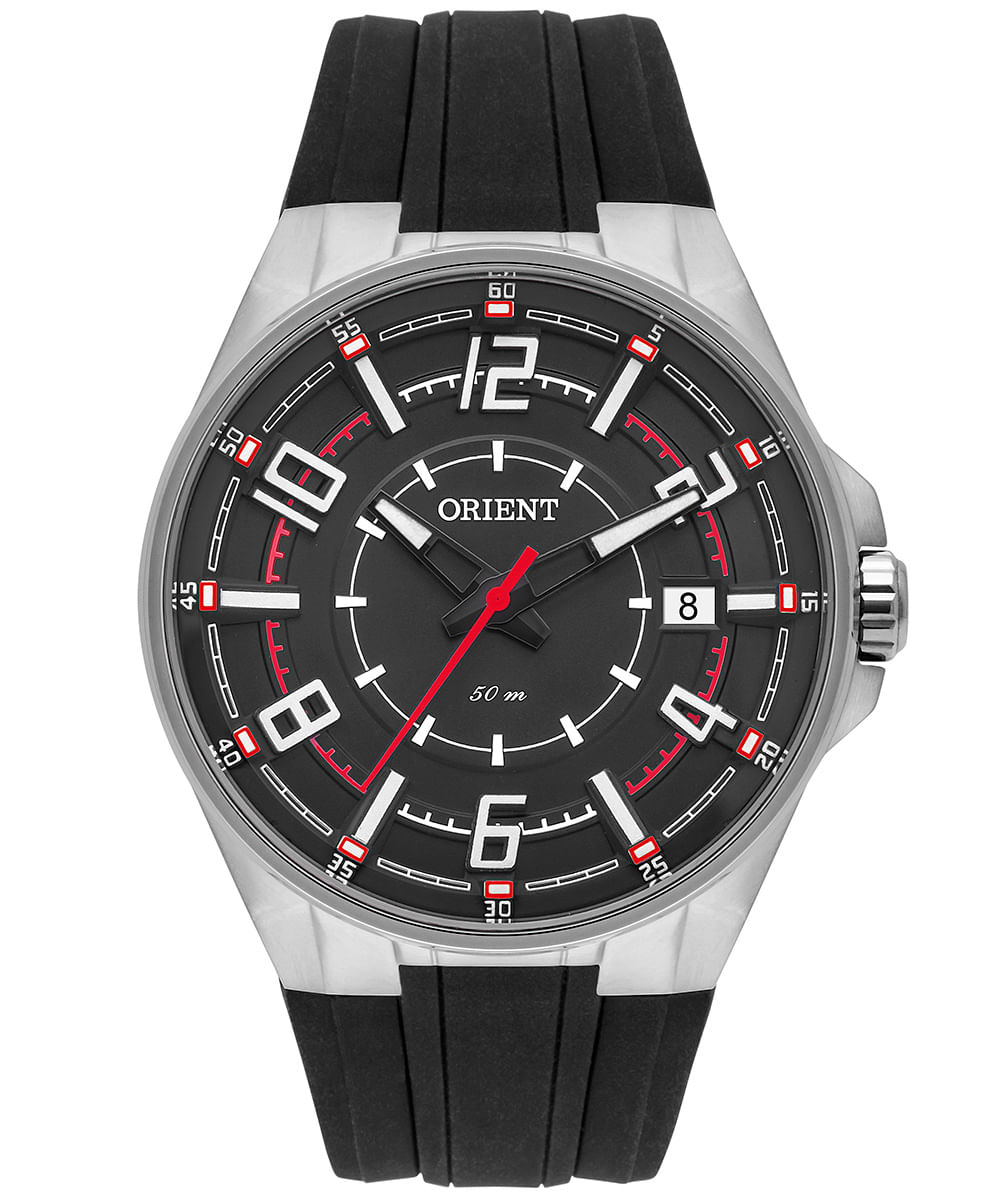 relógio masculino orient mbsp1036pvpx analógico calendário preto