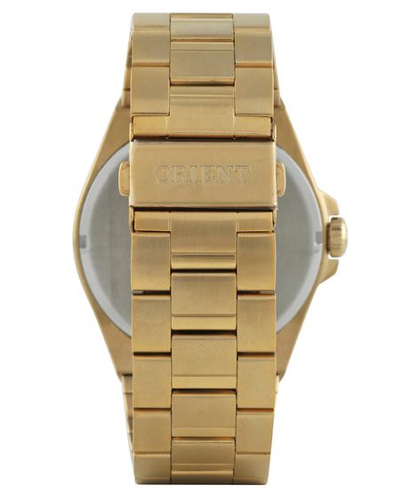 relógio masculino orient mgss1204p2kx analógico calendário dourado