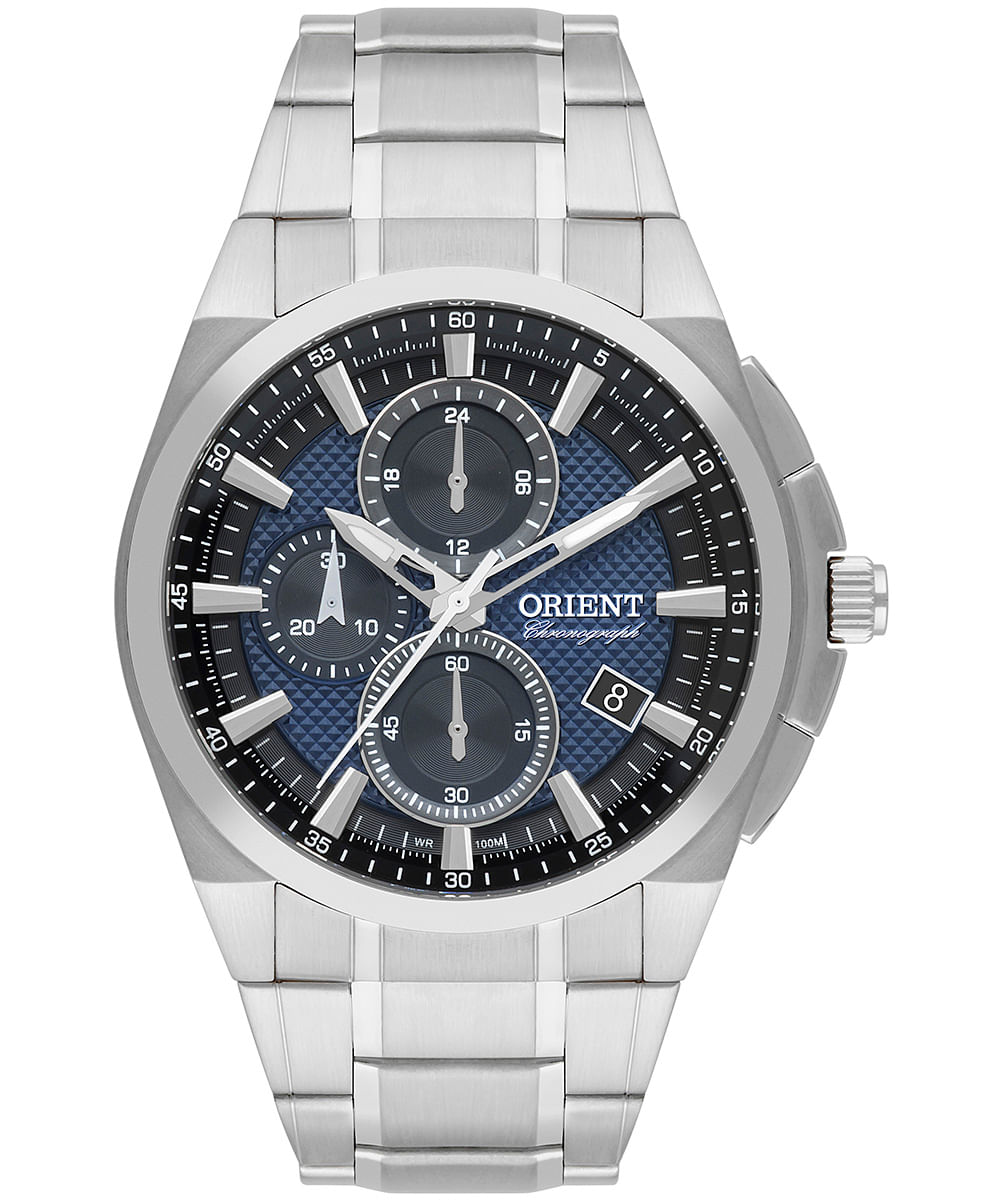 relógio masculino orient mbssc255d1sx cronógrafo prateado