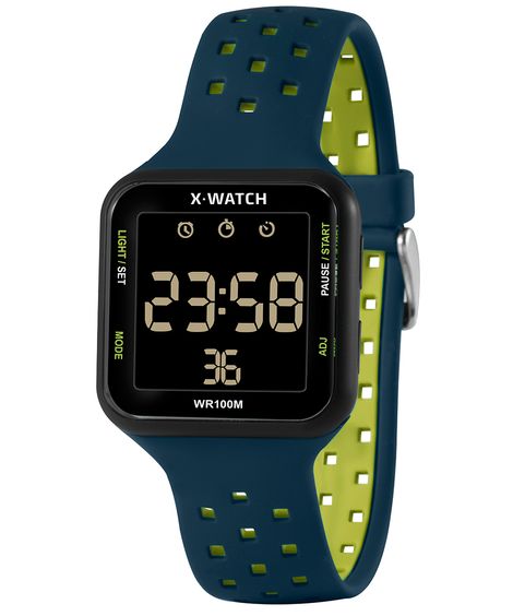 relógio masculino x watch xgppd195pxdx digital preto