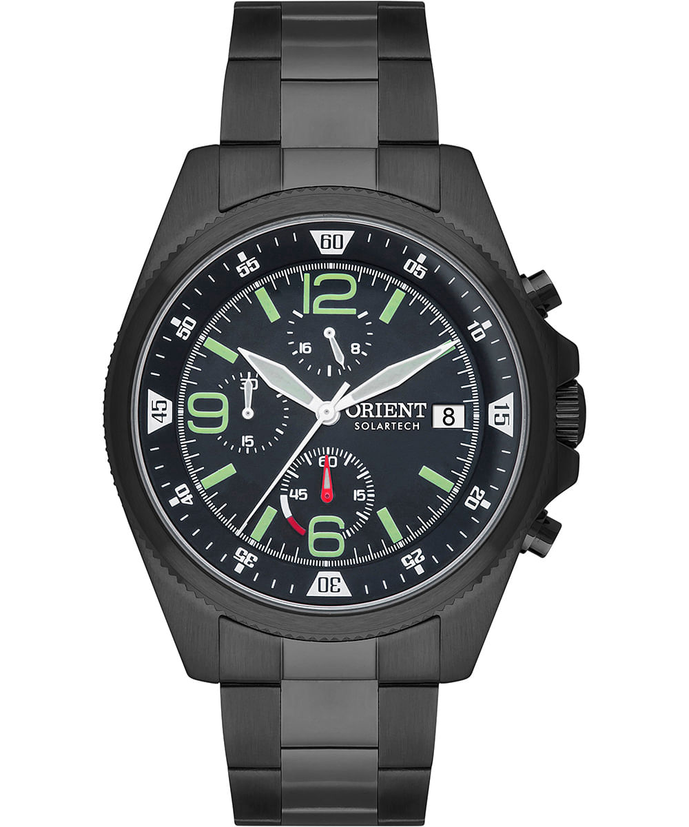 relógio masculino orient mpssc033p2px cronógrafo preto