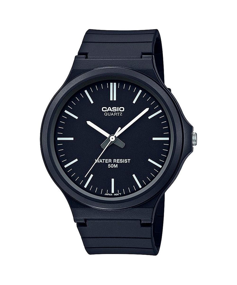 relógio unissex casio mw 240 1evdf analógico preto