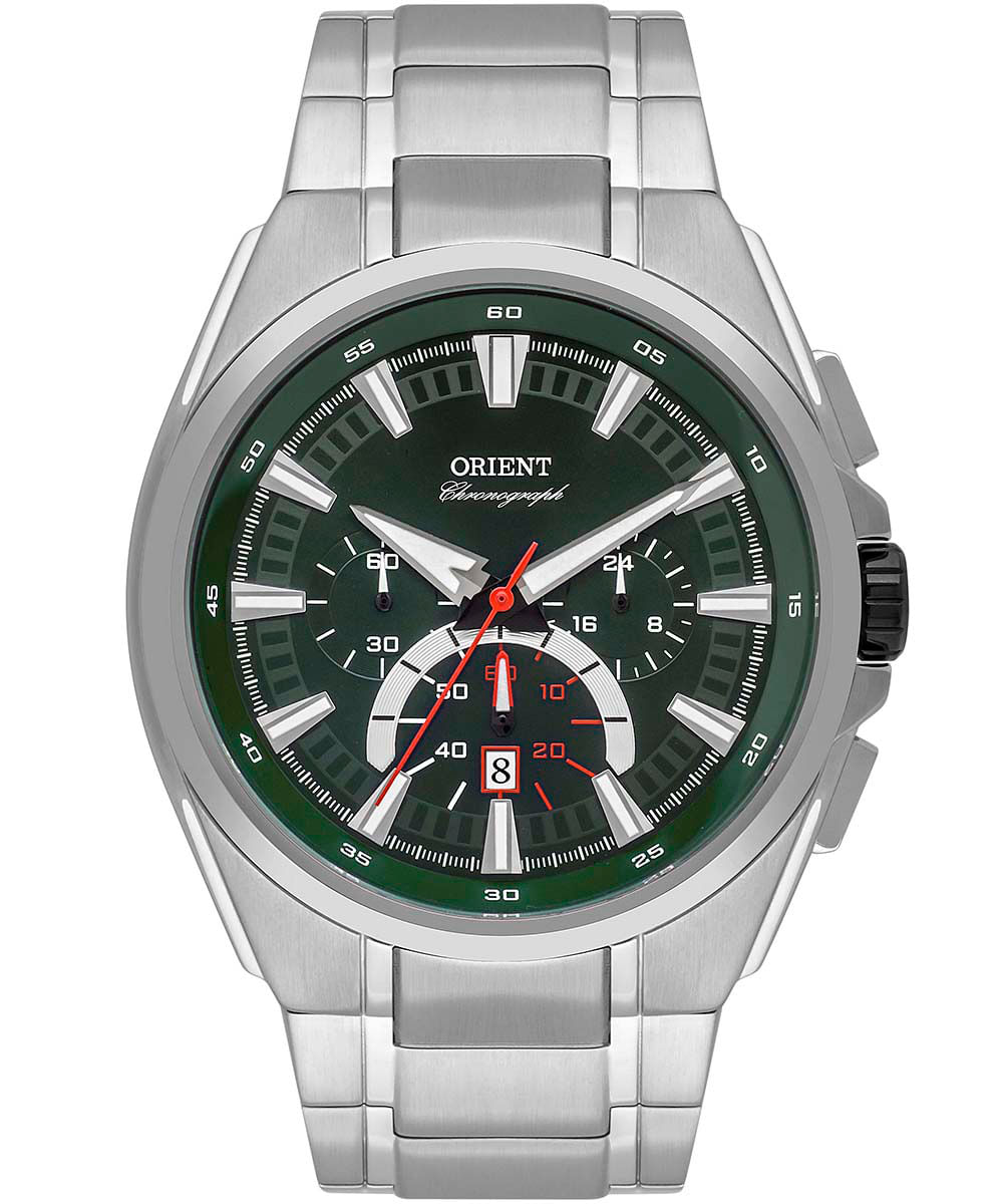 relógio masculino orient mbssc246e1sx cronógrafo prateado