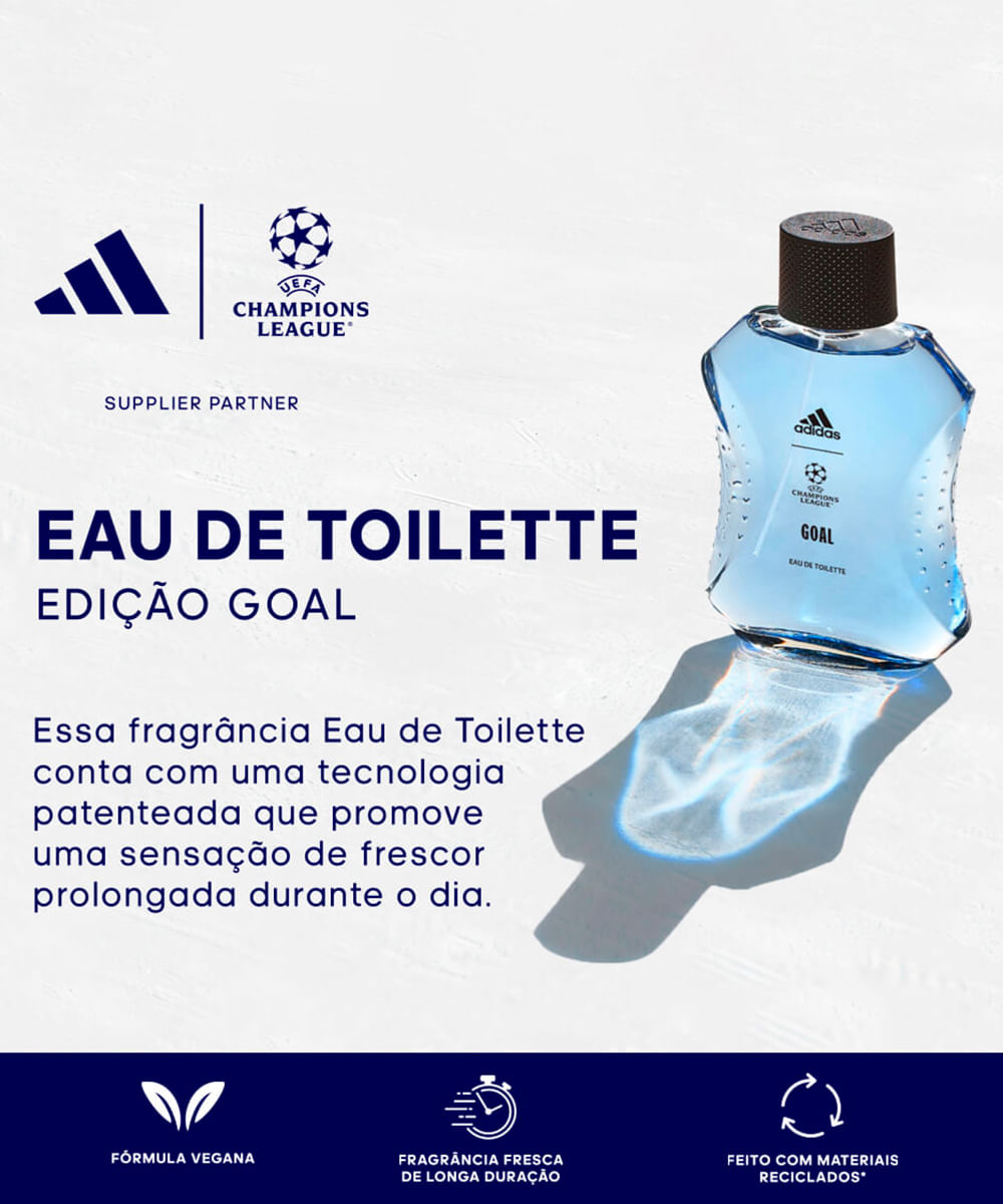 perfume masculino adidas uefa goal eau de toilette 100ml