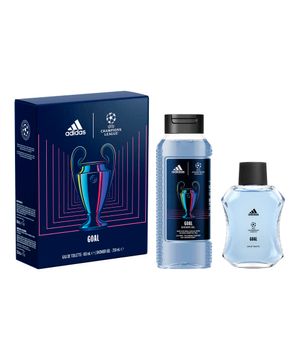 kit perfume adidas uefa goal eau de toilette 100ml e shower gel 250ml