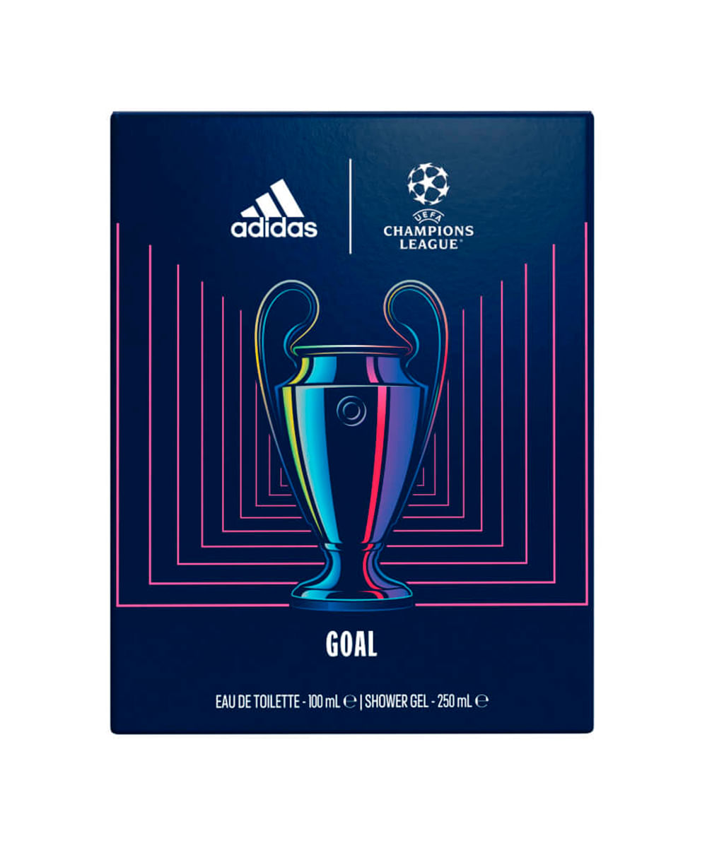 kit perfume adidas uefa goal eau de toilette 100ml e shower gel 250ml