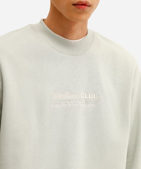 blusão masculino de moletom felpado wellness club verde