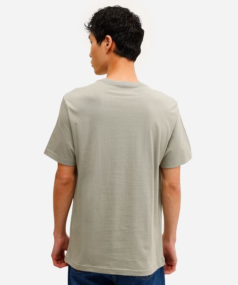 camiseta masculina de algodão new york verde