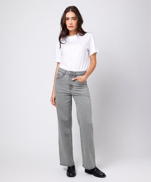 calça new york feminina jeans mindset cinza
