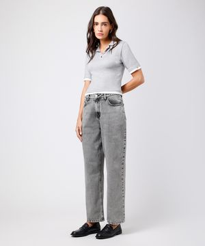 calça copenhagen petit feminina jeans mindset cinza