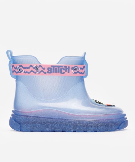 galocha infantil stitch azul