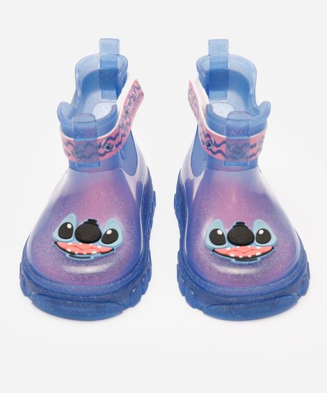 galocha infantil stitch azul