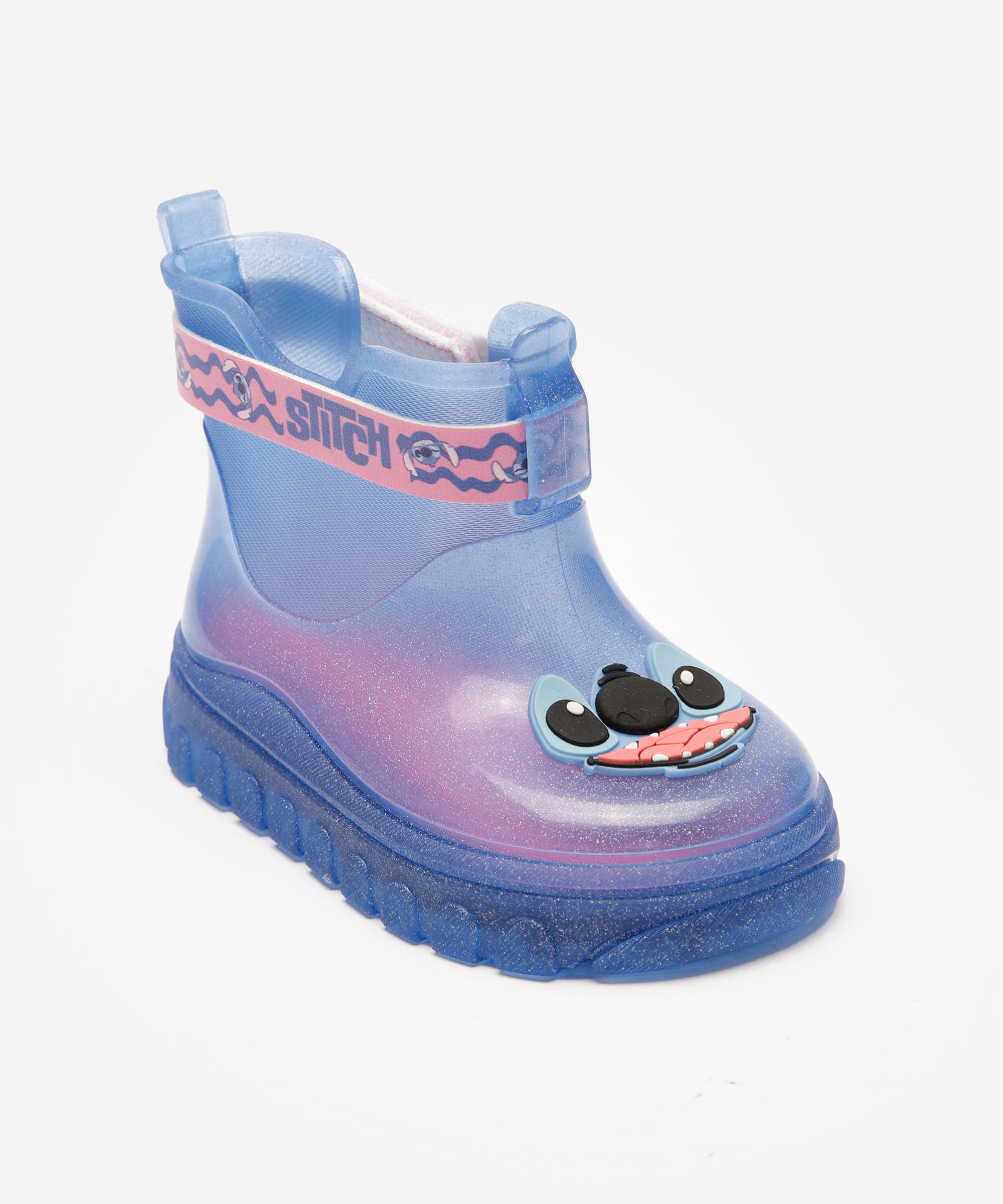 galocha infantil stitch azul