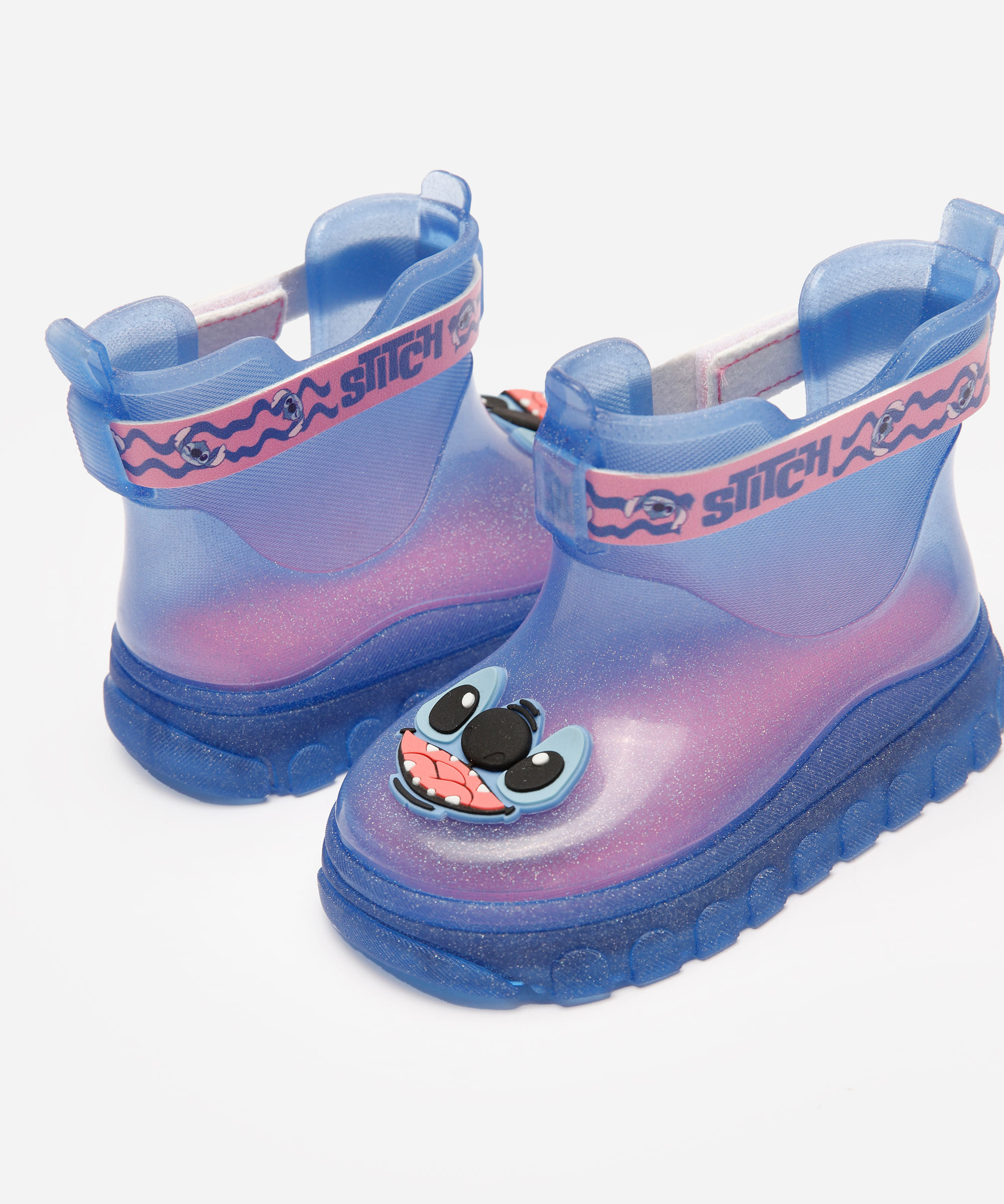 galocha infantil stitch azul