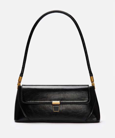 bolsa baguete estruturada daniel ueda preta