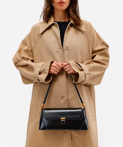 bolsa baguete estruturada daniel ueda preta