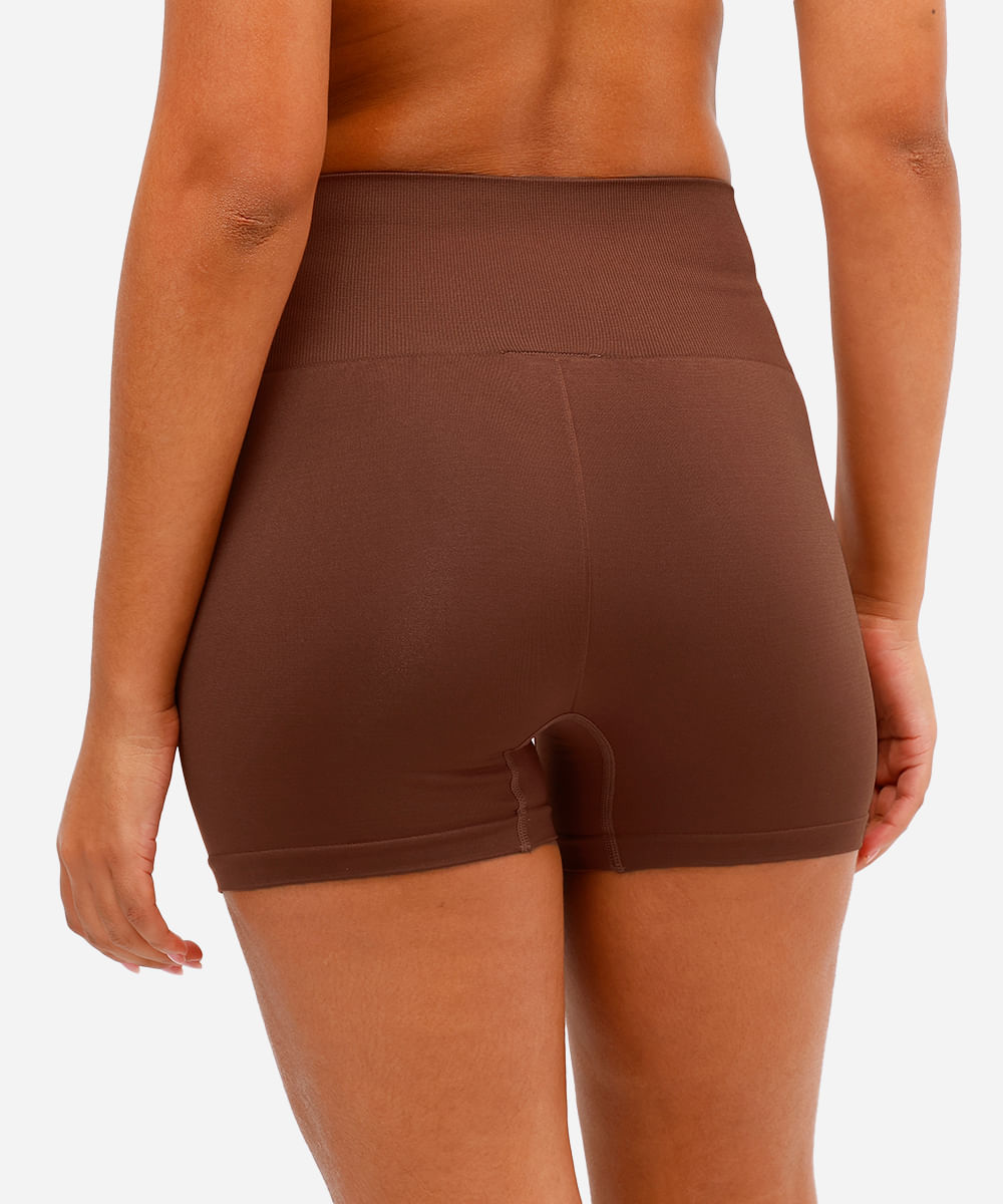 bermuda sem costura esportiva ace - marrom