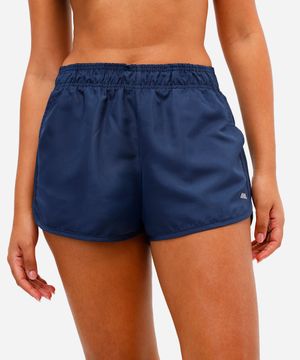 short running feminino com bolso esportivo ace azul