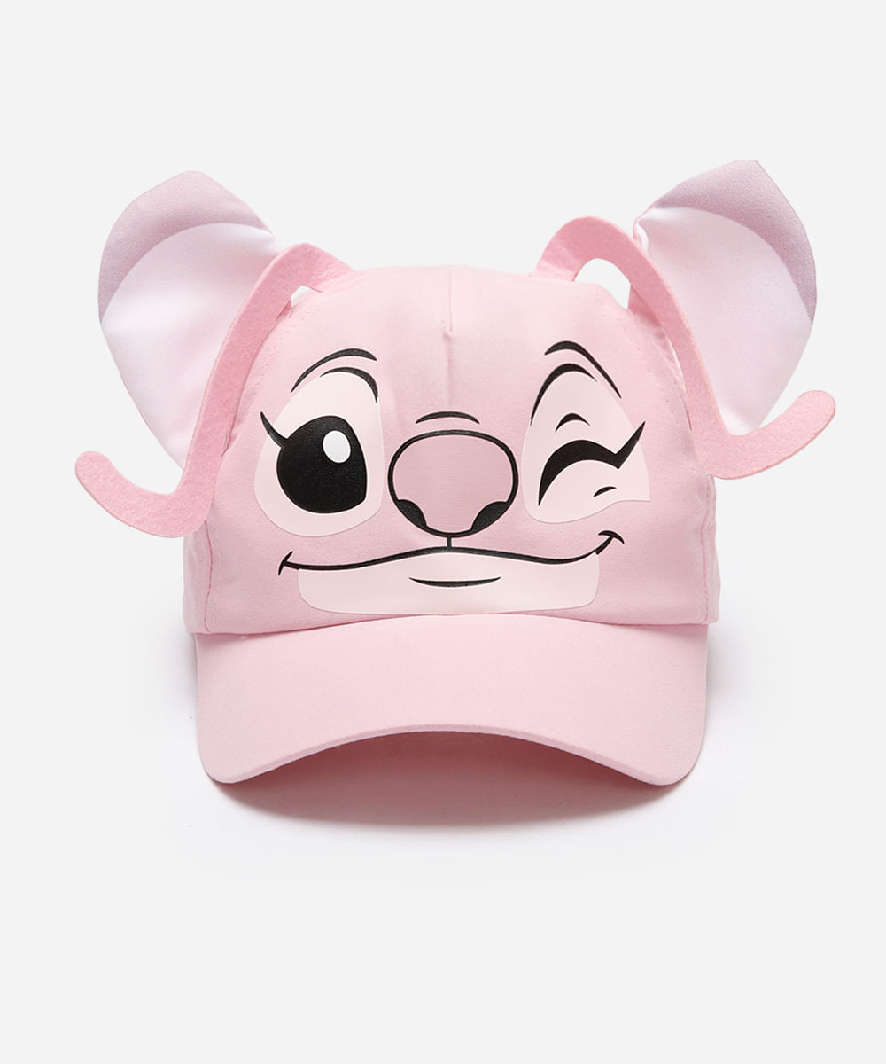 boné infantil aba curva angel rosa