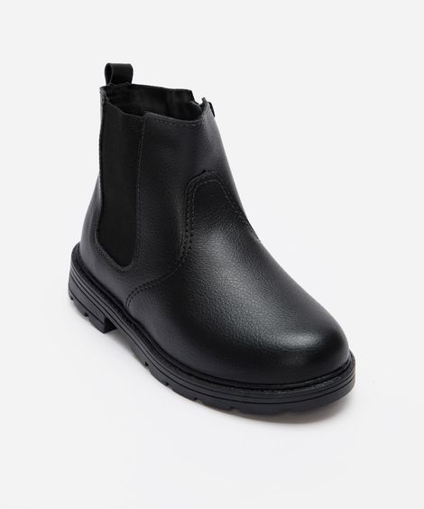 bota chelsea infantil preta