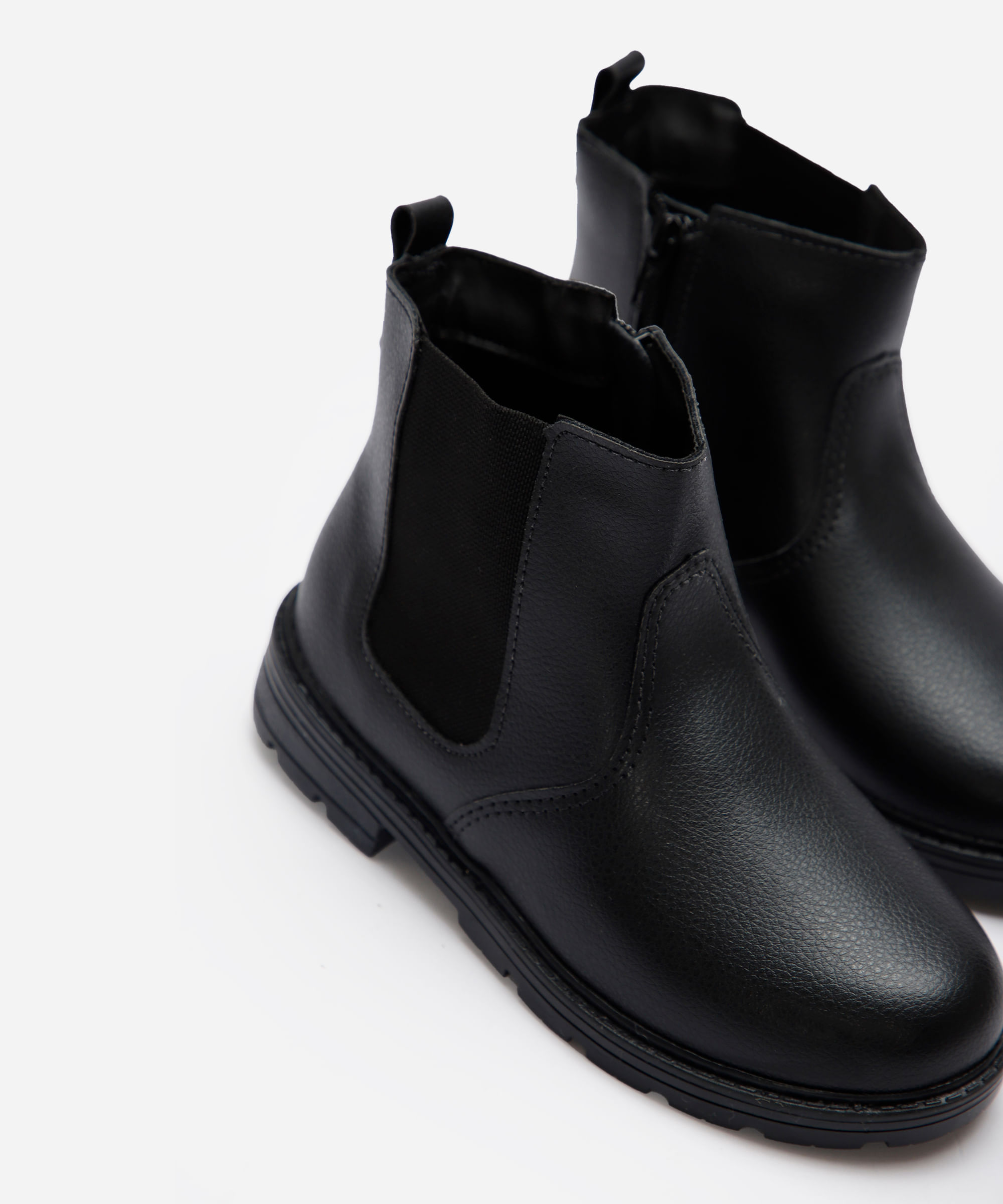 bota chelsea infantil preta
