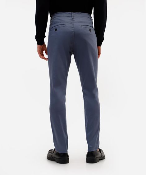 calça chino carrot de alfaiataria masculina azul