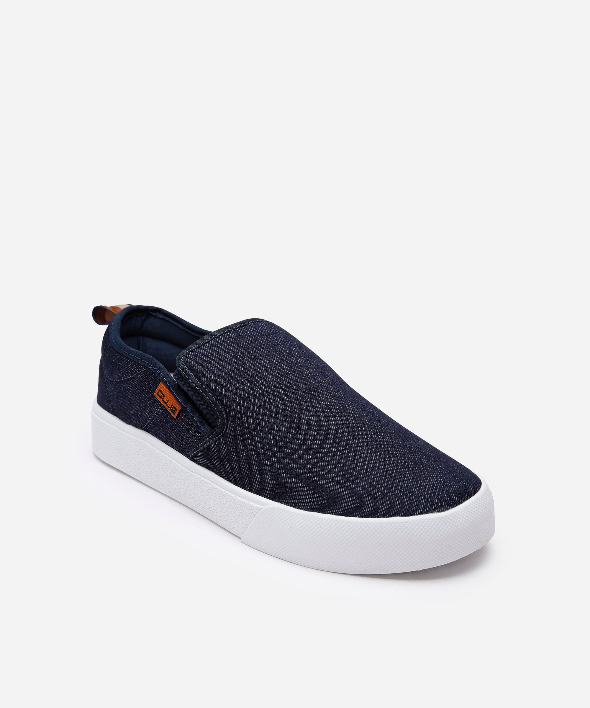 slip on masculino ollie jeans azul