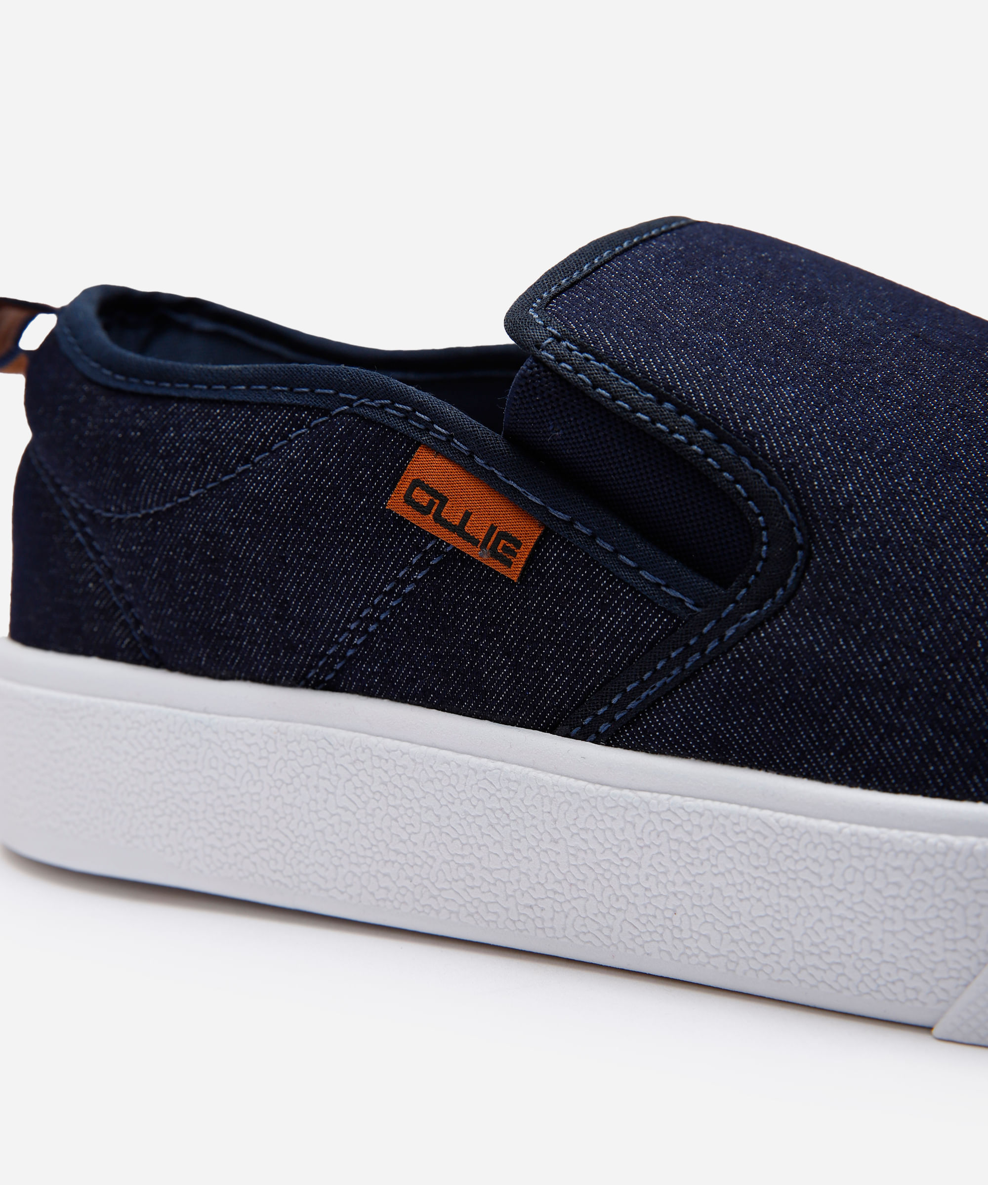slip on masculino ollie jeans azul