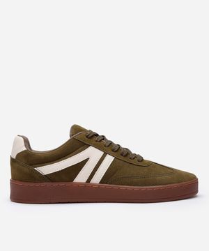 tênis casual com recortes bicolor ace verde