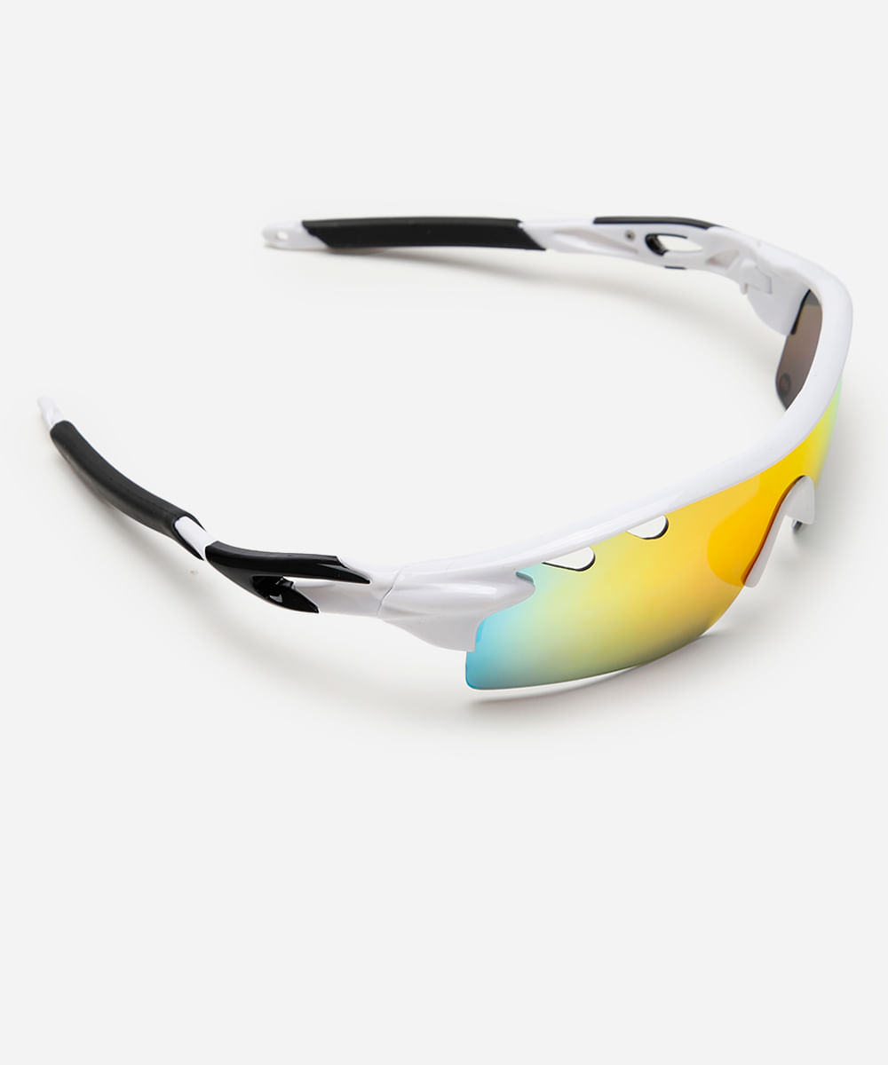 óculos de sol esportivo ace unissex branco