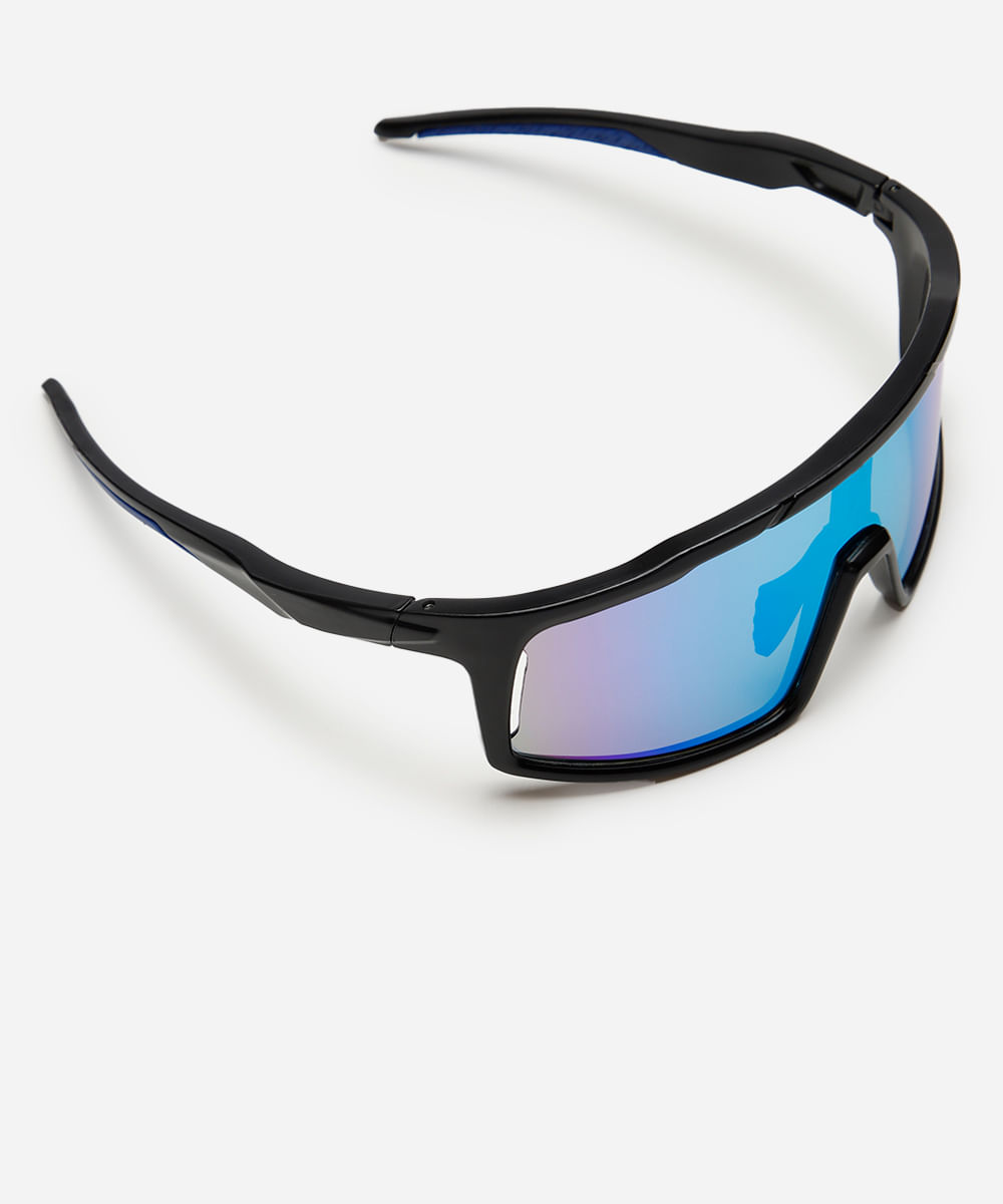 óculos de sol esportivo unissex preto