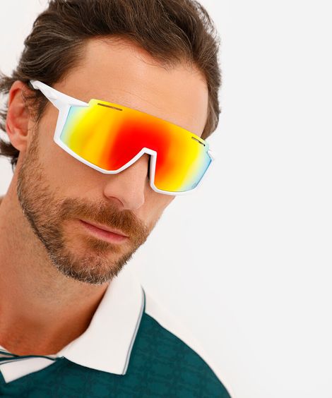 óculos de sol esportivo ace unissex branco