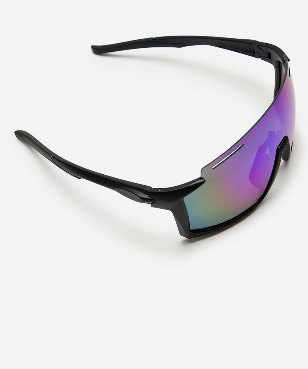 óculos de sol esportivo unissex preto
