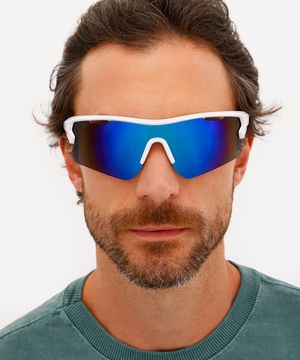 óculos de sol esportivo ace unissex branco