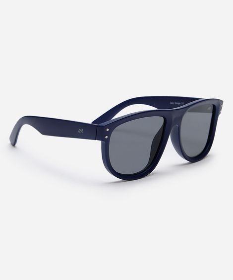 óculos de sol oval azul