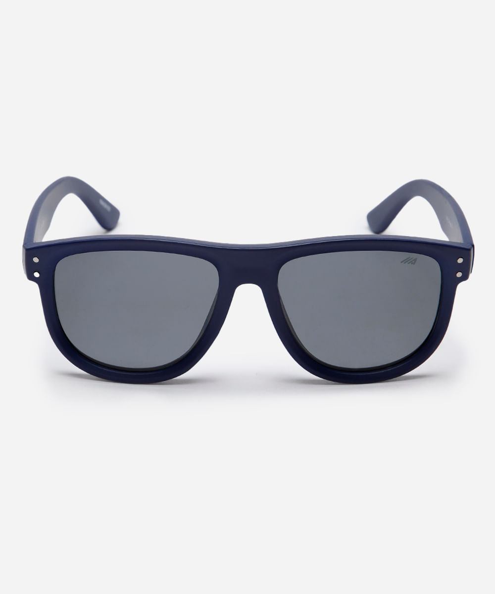óculos de sol oval azul