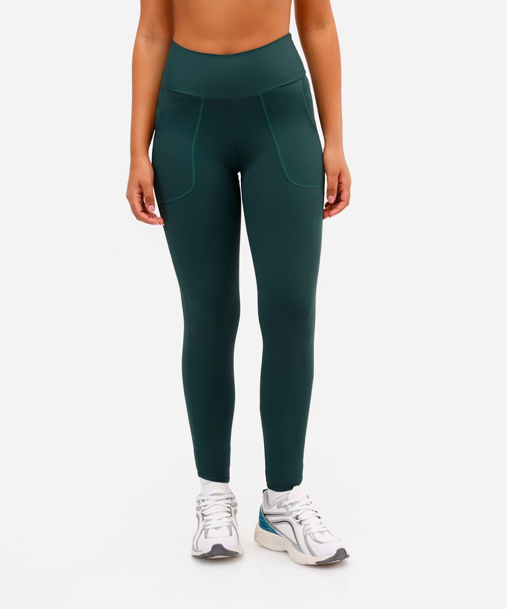 calça legging feminina esportiva ace de poliamida verde