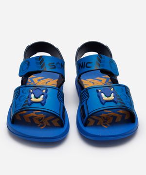 papete infantil sonic grendene azul