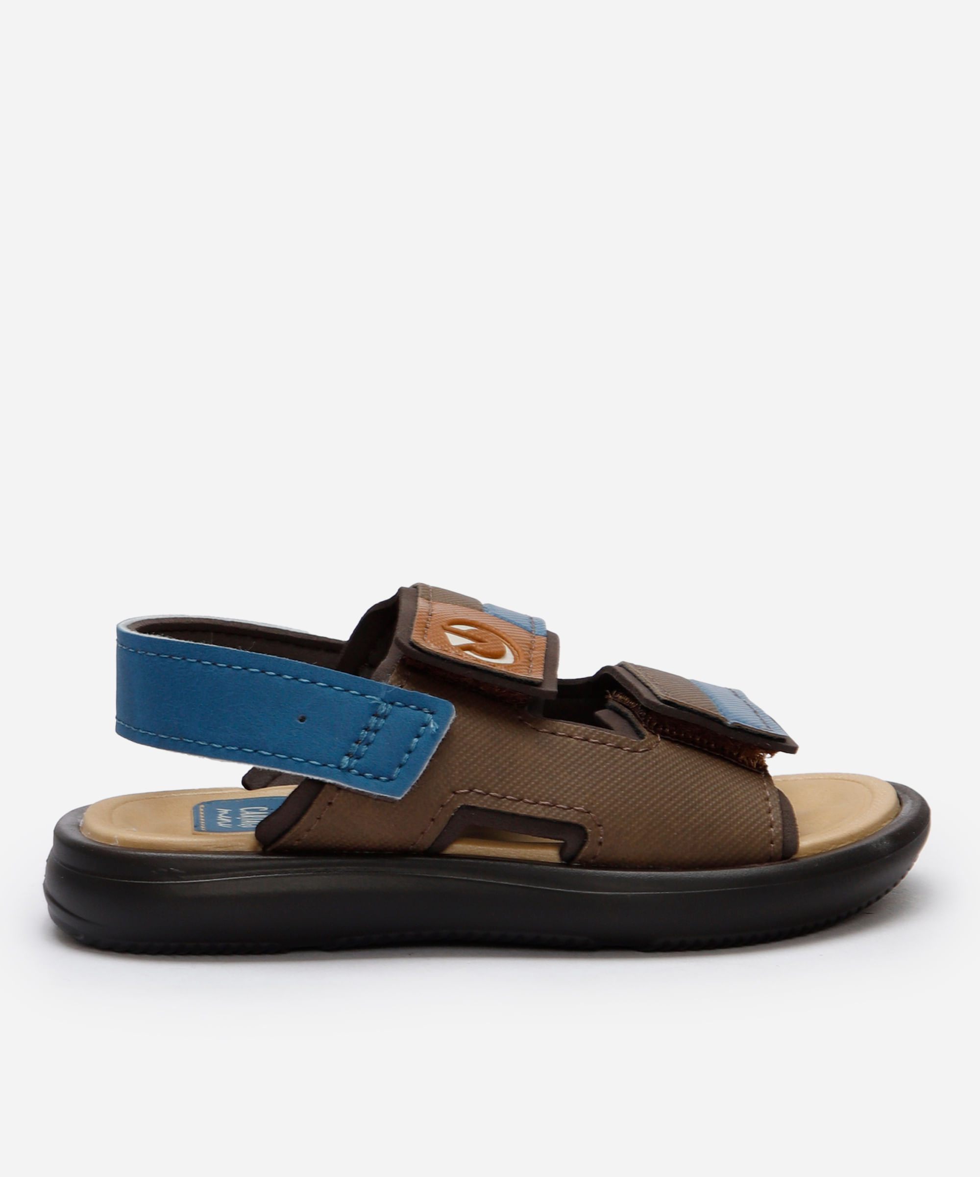 papete infantil com velcro cártago marrom