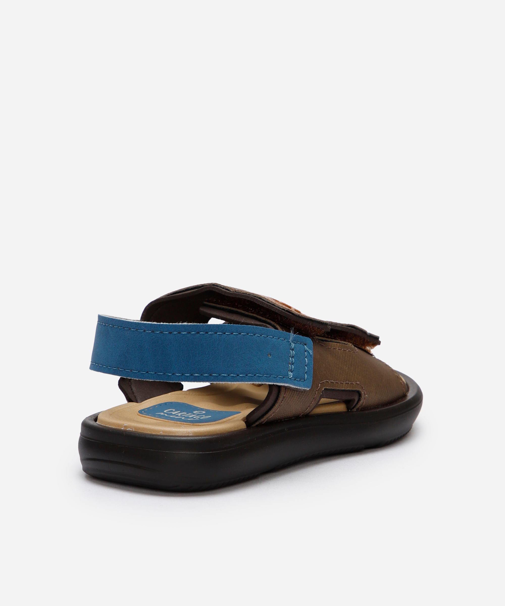 papete infantil com velcro cártago marrom