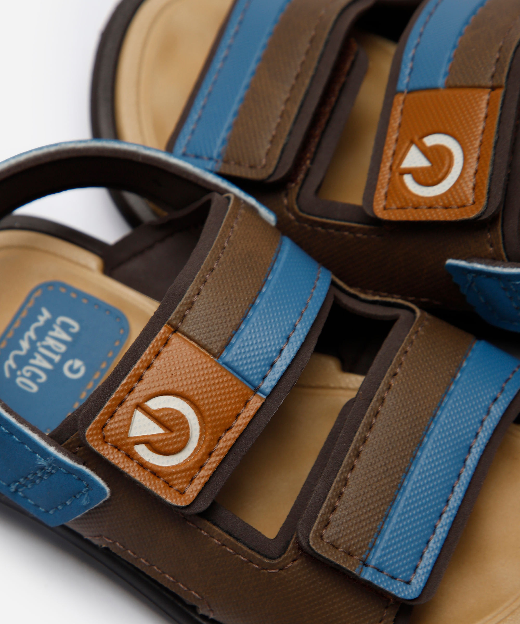 papete infantil com velcro cártago marrom