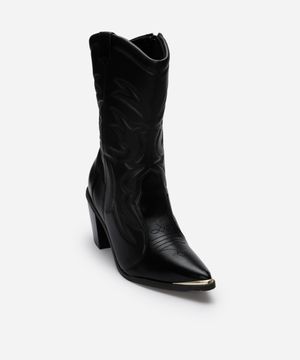 bota western cano alto vizzano preta