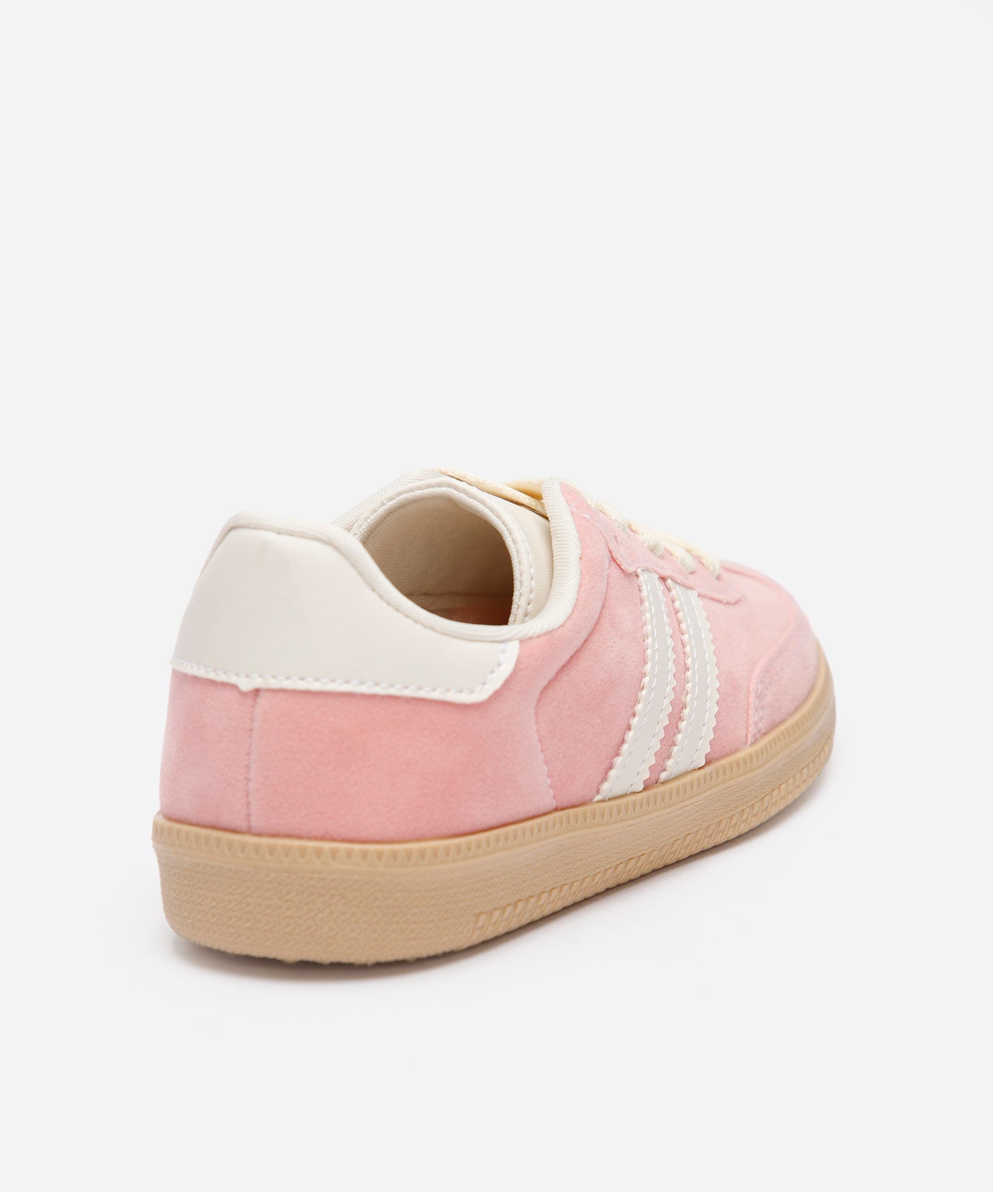 tênis bossa infantil com recortes bicolor ace rosa