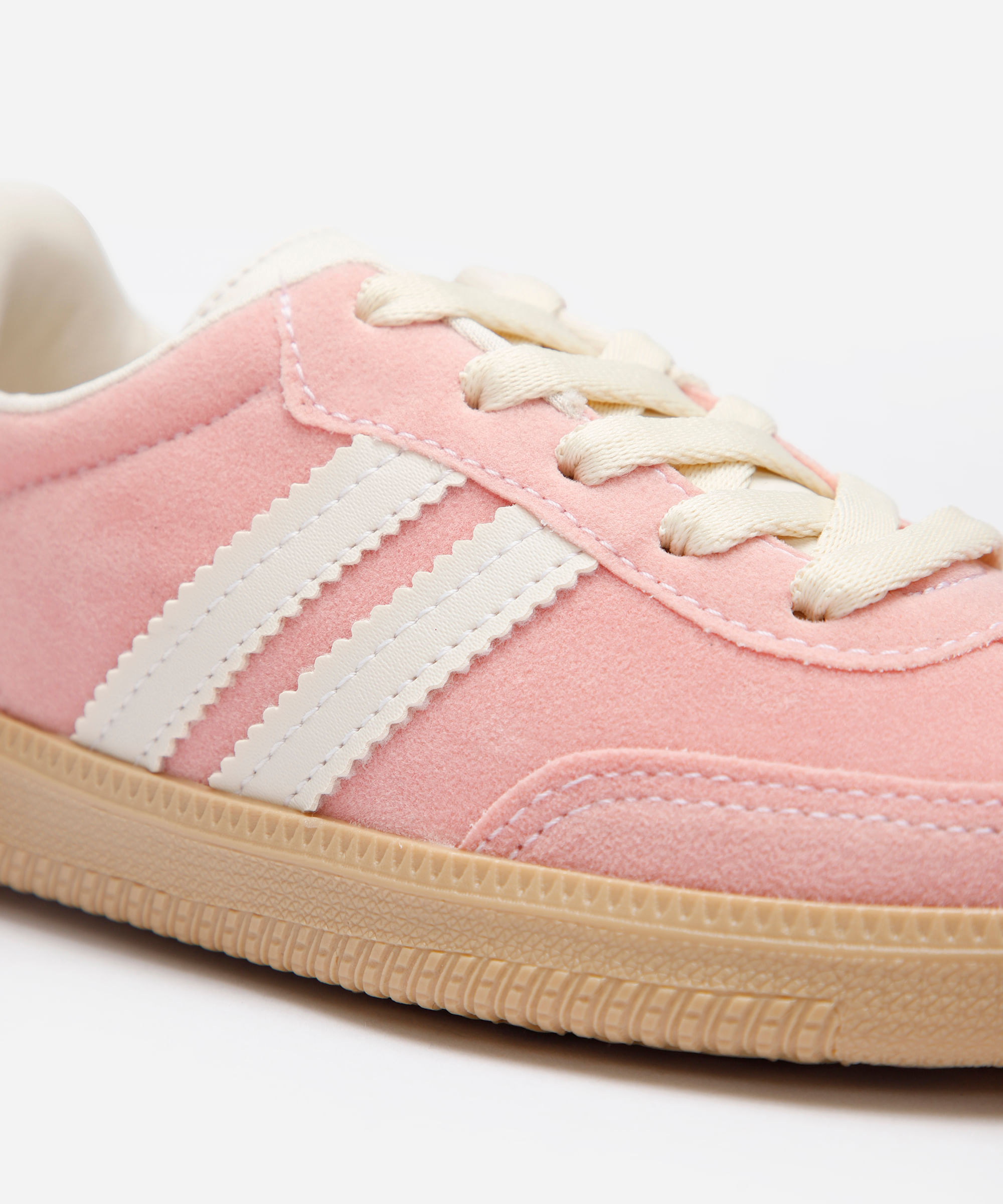 tênis bossa infantil com recortes bicolor ace rosa