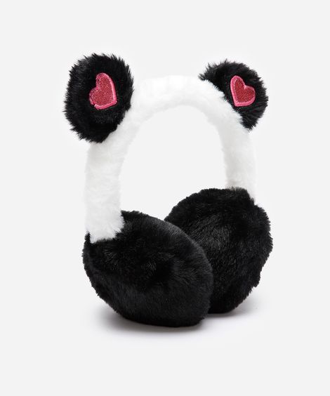 protetor para orelhas infantil panda colorido