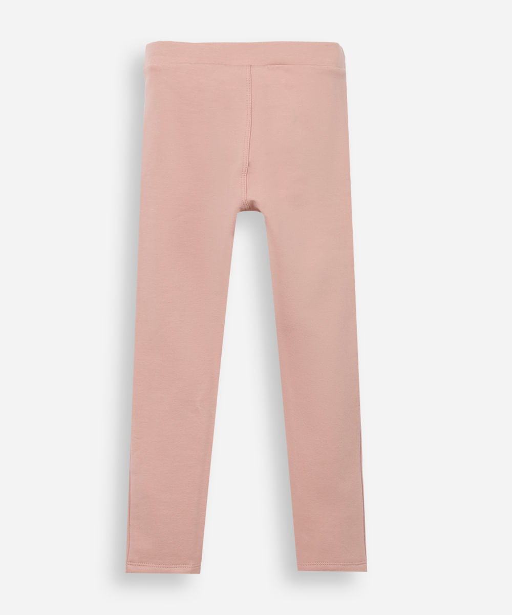 calça legging infantil rosa
