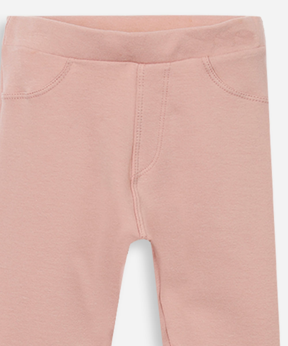 calça legging infantil rosa