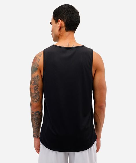 regata masculina esportiva preta